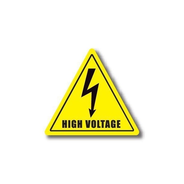 Ergomat 17in TRIANGLE SIGNS - High Voltage DSV-SIGN 289 #5005 -UEN - main